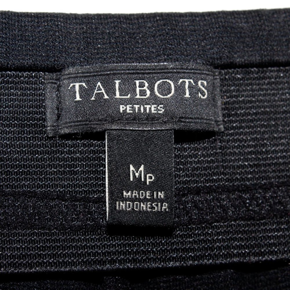 Talbots Technical Stretch Jersey Side Zip Black L… - image 4